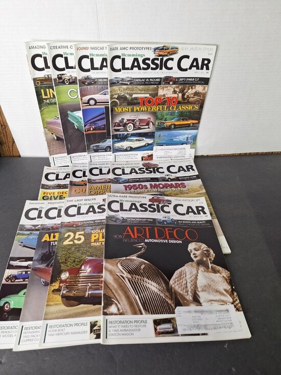 Other - HEMMINGS CLASSIC CAR MAGAZINES - ALL TWELVE 2012 ISSUES - ALL IN GOOD SHAPE